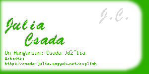 julia csada business card